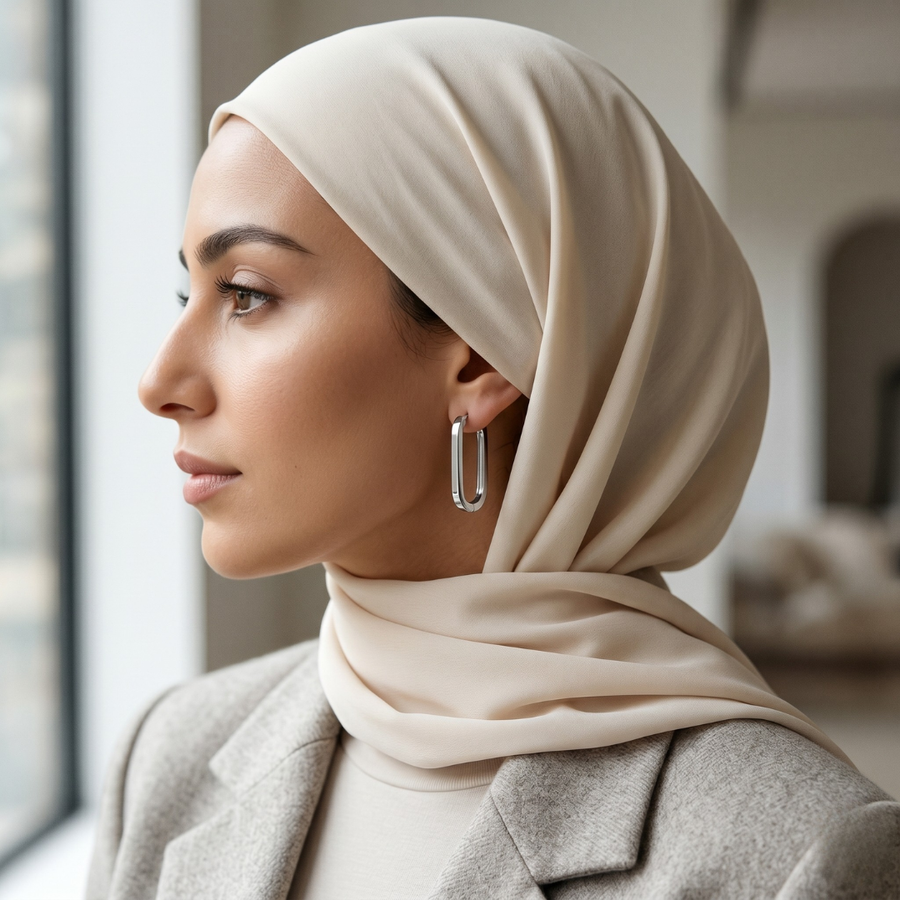 Customer wearing jewelry